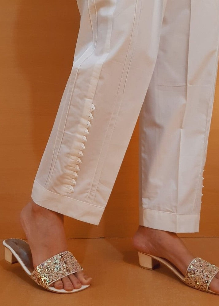 Zardi Soft Cotton Trouser White PT35 Women 1pcs