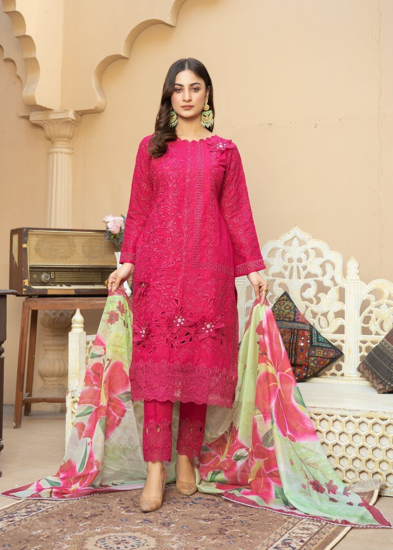 Al-Harir Apparel Mashaal Pink Women 3pcs