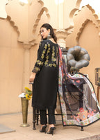 Al-Harir Apparel Rohma Black Women 3pcs