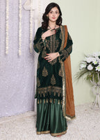 Polawn PD 24 1106 VELLURE FORMAL PRET VELVET COLLECTION Women 3pcs