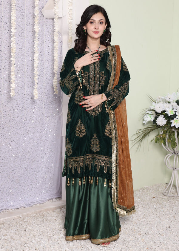 Polawn PD 24 1106 VELLURE FORMAL PRET VELVET COLLECTION Women 3pcs