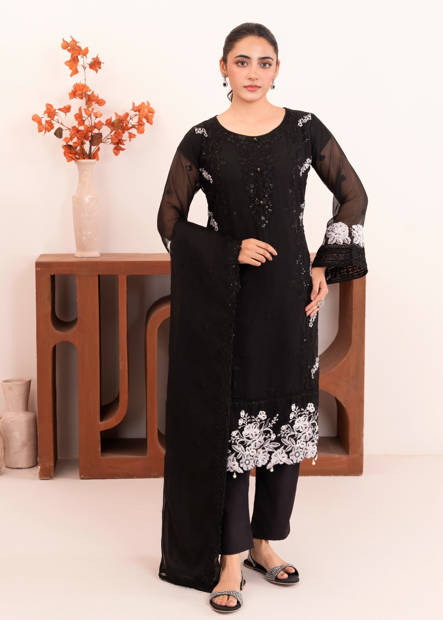 Four Season Boutique SABOOR ALY BLACK Women 3pcs