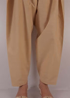 Zardi Plain Shalwar Cotton Beige ZSL01 Women 1pcs
