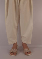 Zardi Plain Shalwar Cotton Off White ZSL01 Women 1pcs