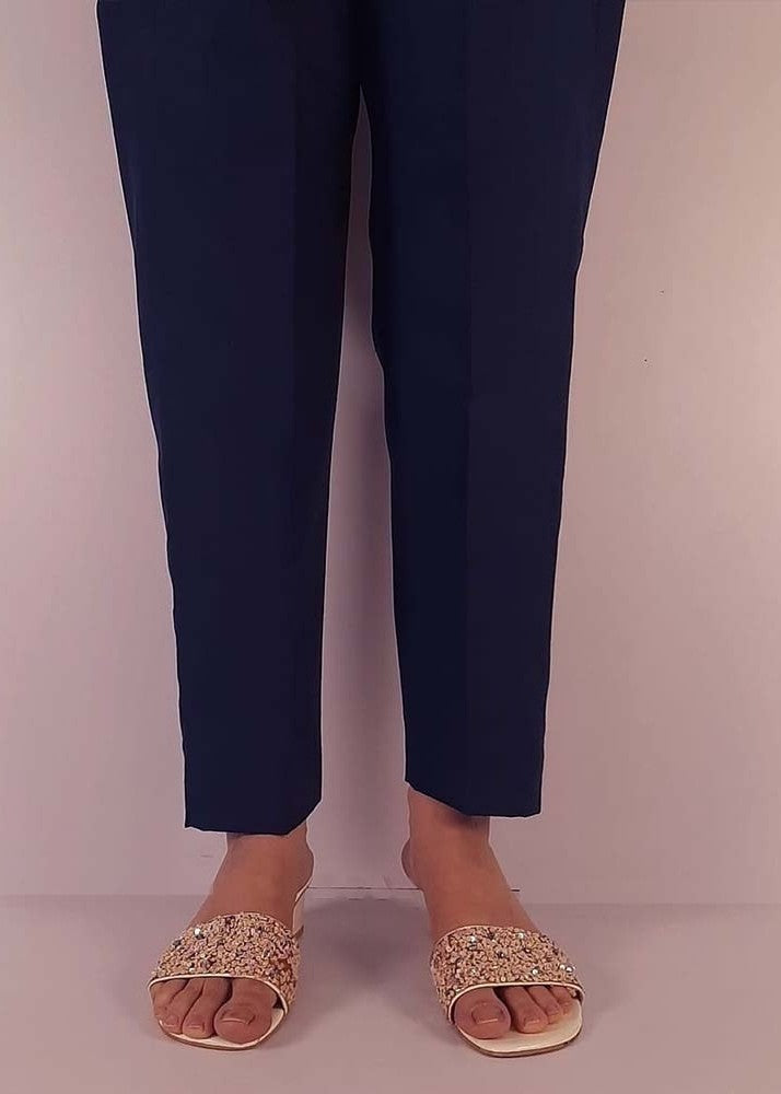 Zardi Women Cotton Trouser Navy ZT116 Women 1pcs