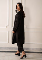 Iqra Khalid Studio Fuschia Black Women 2pcs
