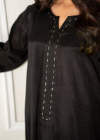 Iqra Khalid Studio Fuschia Black Women 2pcs