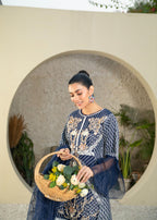 Manahils MLT 01 NAVY BLUE Women 3pcs