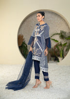 Manahils MLT 01 NAVY BLUE Women 3pcs