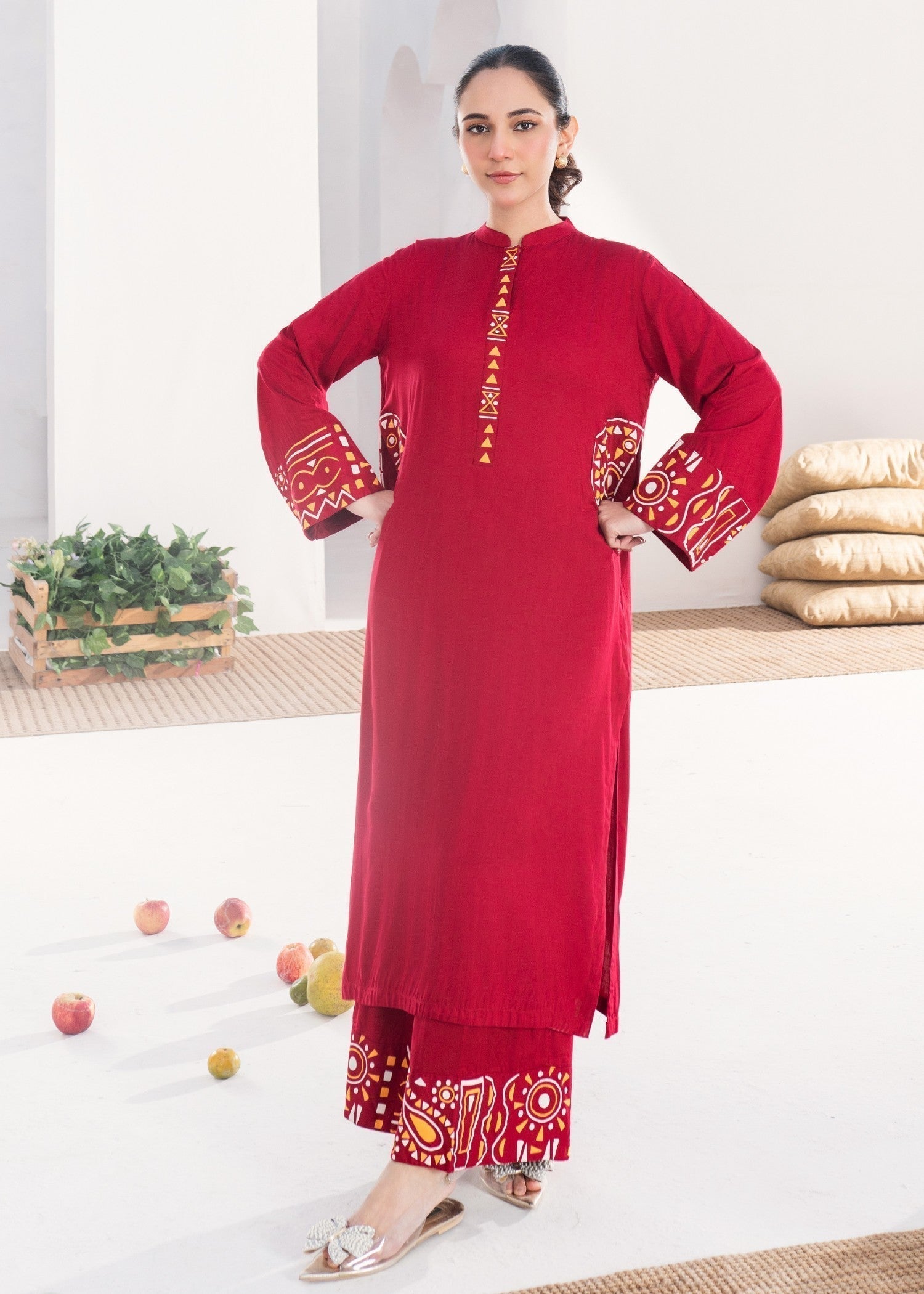 Sahibas By Mirza Tehwar Maroon Women 2pcs