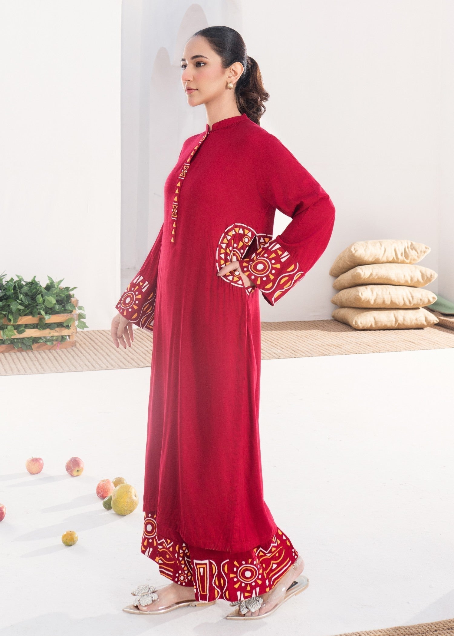 Sahibas By Mirza Tehwar Maroon Women 2pcs
