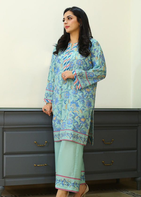 Zyna Skye 2 Silk Co ords Stitched Women 2pcs