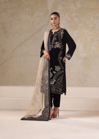 Bin Tayyab Embroidered Velvet BT 3971 Black Women 3pcs