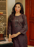 Cynoption Black Mirror Neck Cotton Two Piece Women 2pcs