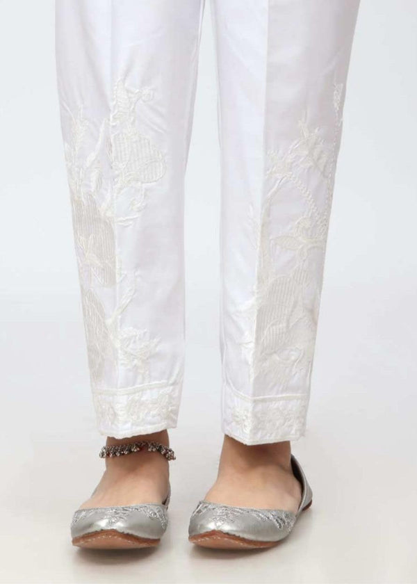 Rangeenz EMBROIERED TROUSER MIDA WHITE Women 1pcs