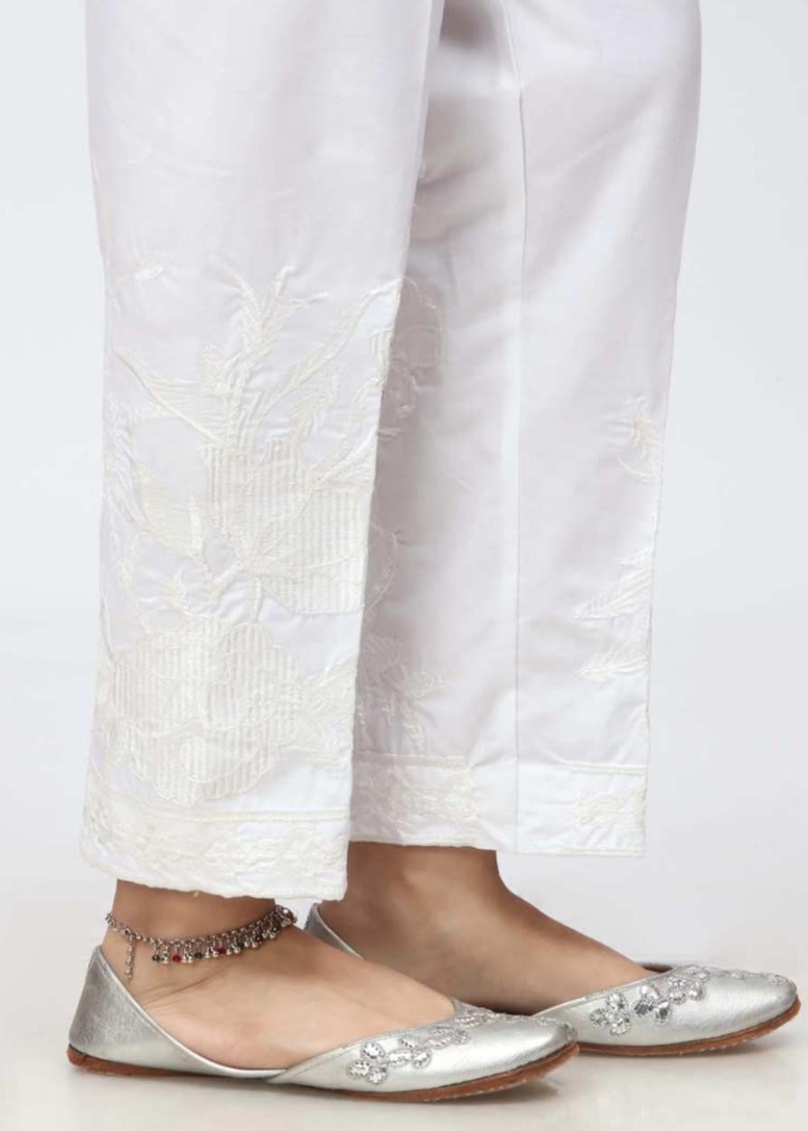 Rangeenz EMBROIERED TROUSER MIDA WHITE Women 1pcs