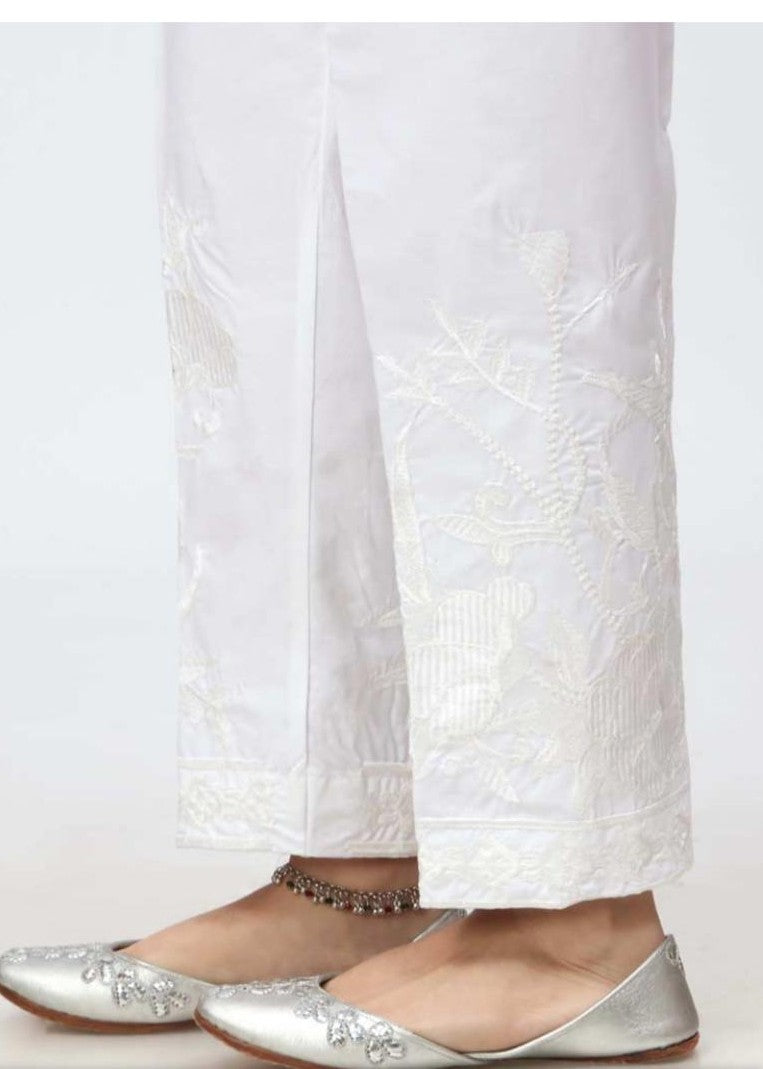 Rangeenz EMBROIERED TROUSER MIDA WHITE Women 1pcs