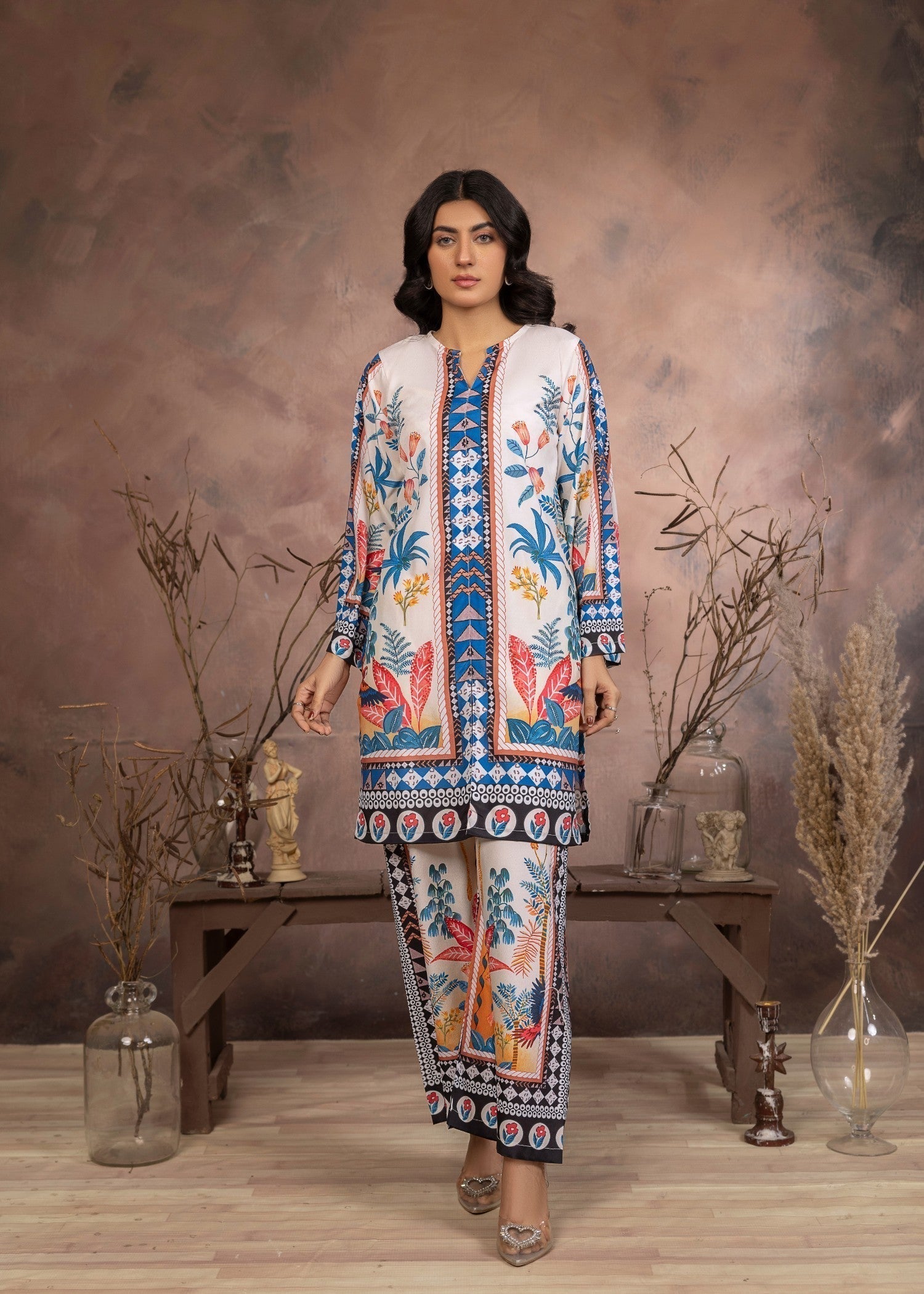 Khadija Sharif Saffron Serenity Women 2pcs