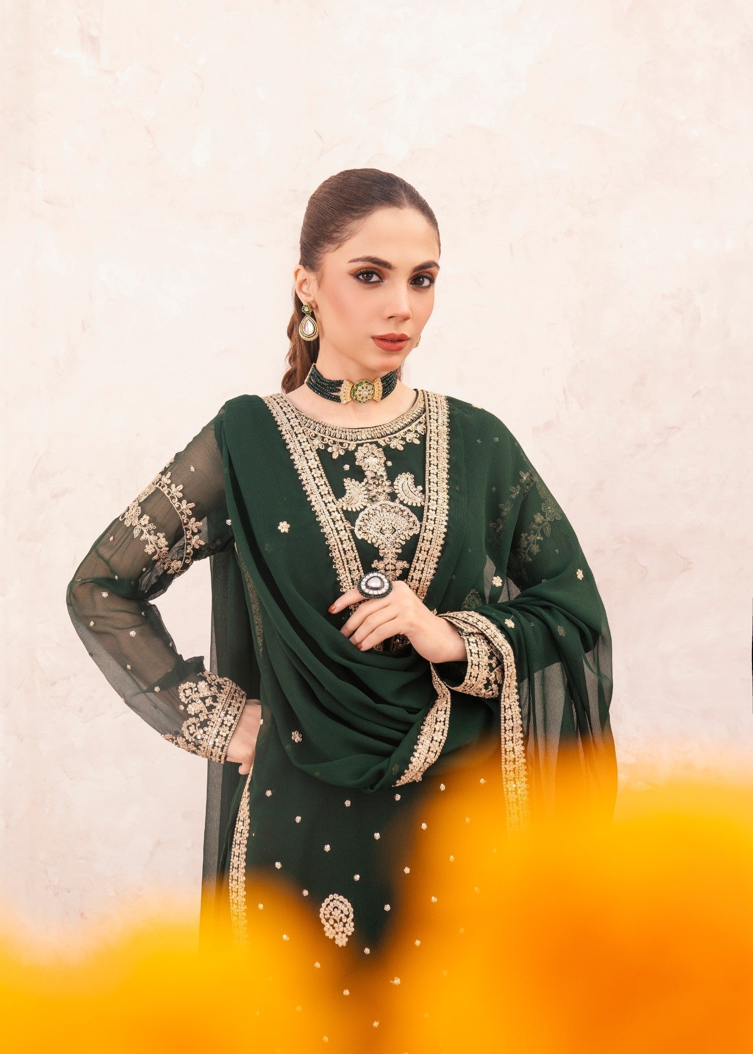 Agha Jaan Mayal Women 3pcs
