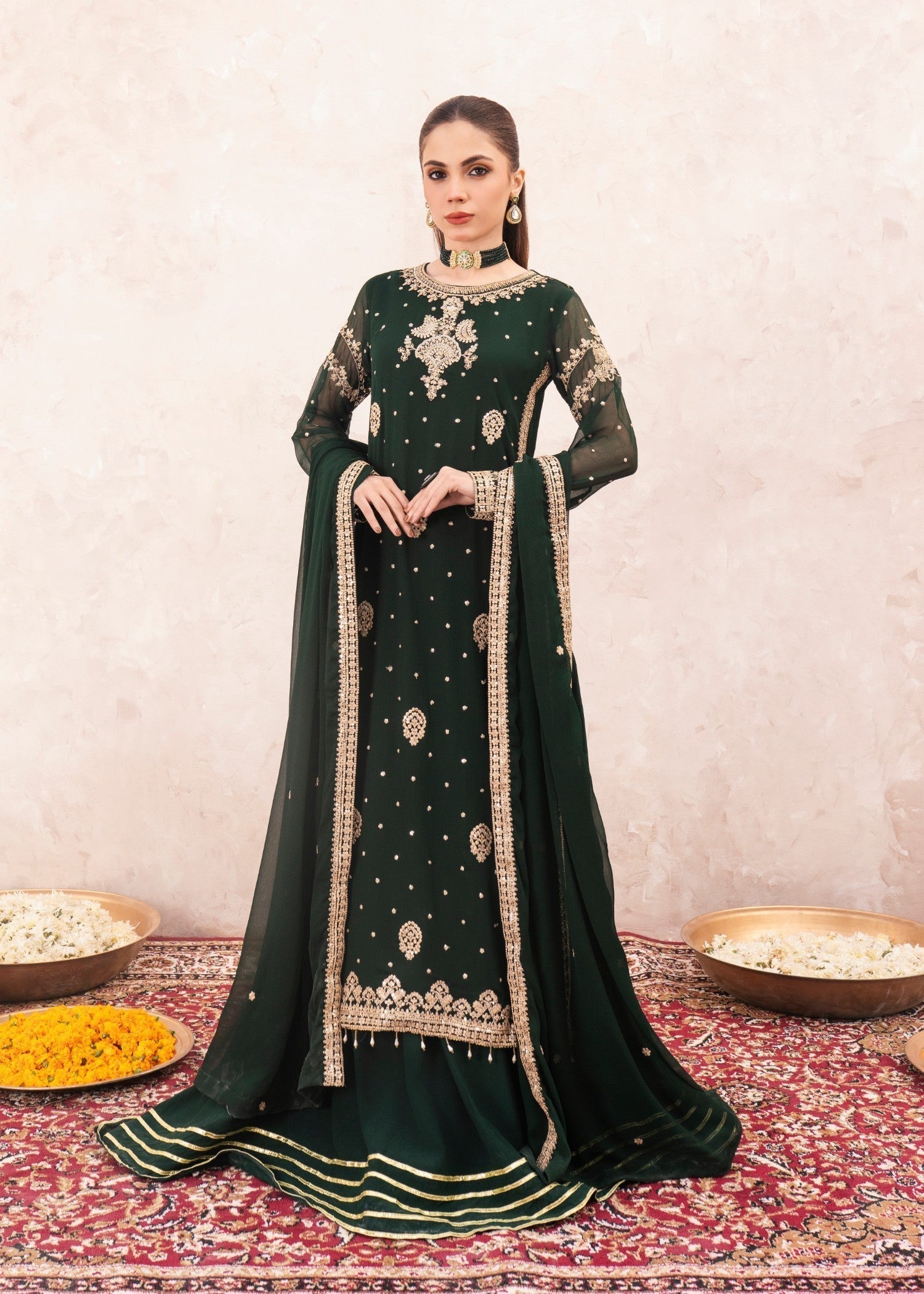 Agha Jaan Mayal Women 3pcs