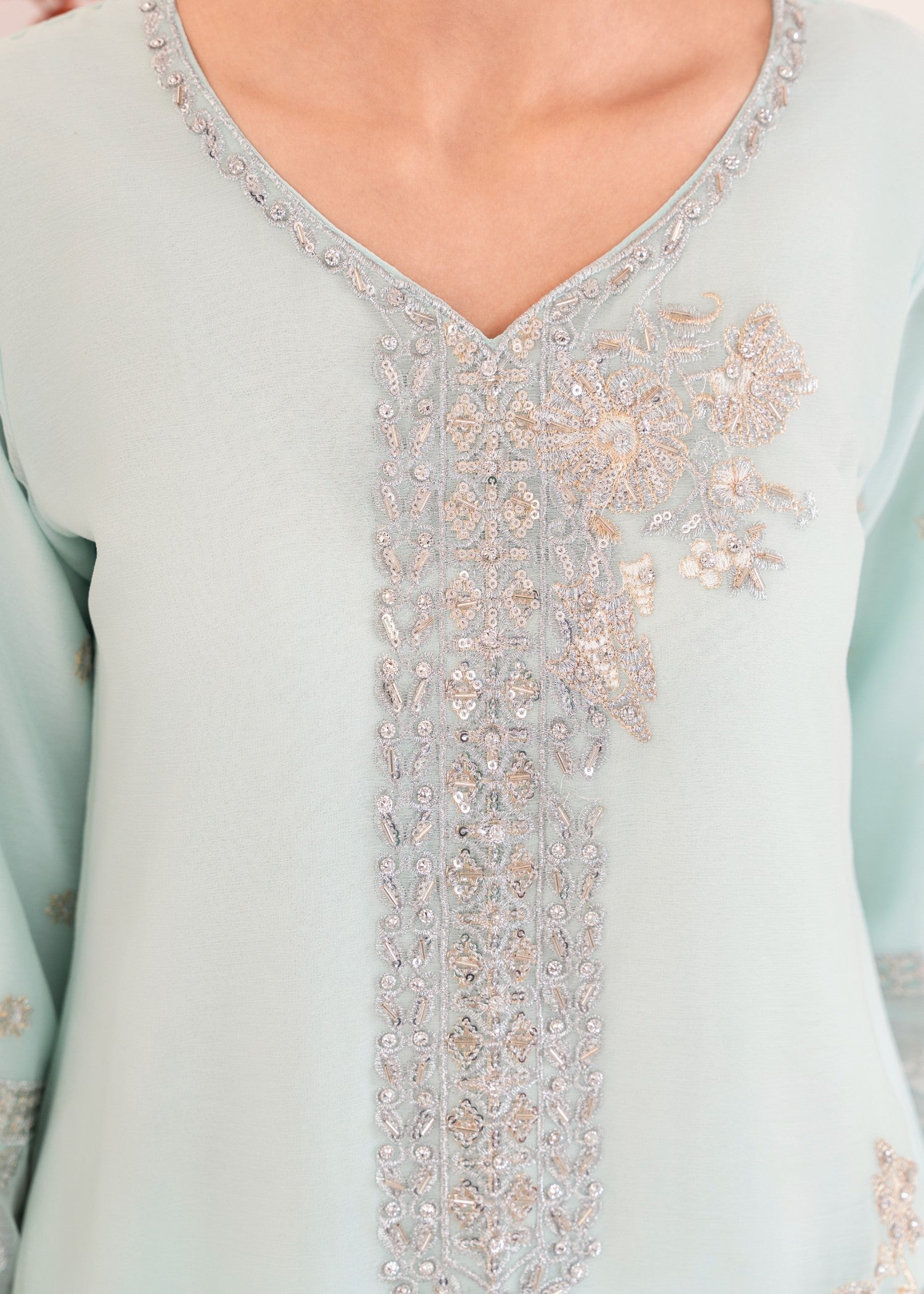 Four Season Boutique NOOR JAHAN ICEBLUE Women 3pcs