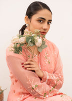 Al-Harir Apparel Nazrana Baby Pink Women 3pcs