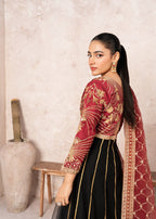Sussy Asian Wear Maroon Body Gota Kali Women 2pcs