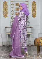 Fatima Printing Collection Saroor Printed Pishwas Liliac Women 3pcs