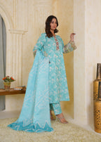 Dada Potta 07 sky blue Women 3pcs
