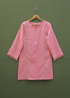 Nayyab Pink Embroidered Kurta Women 1pcs