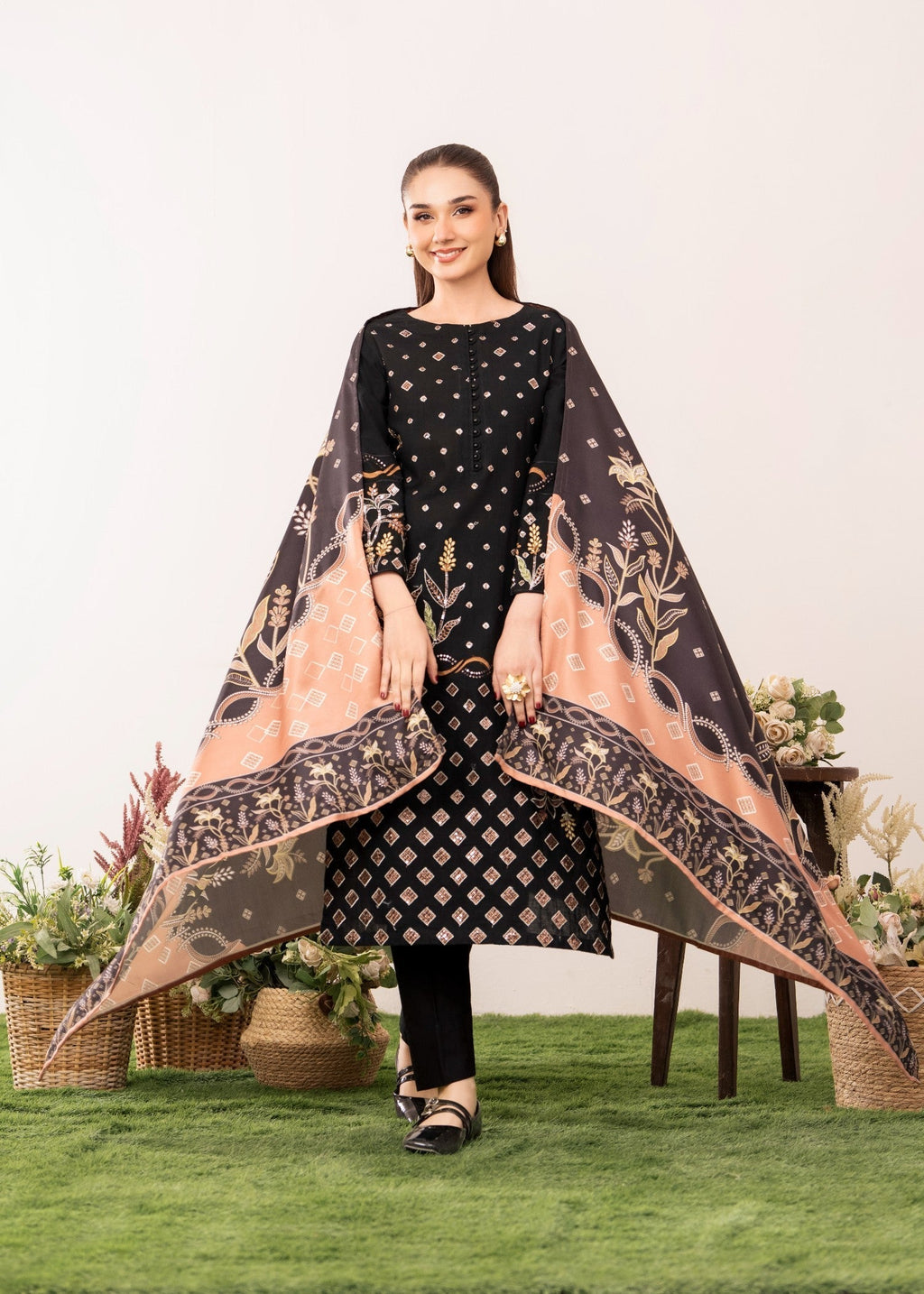 Sahibas By Mirza Ayeza Black Women 3pcs