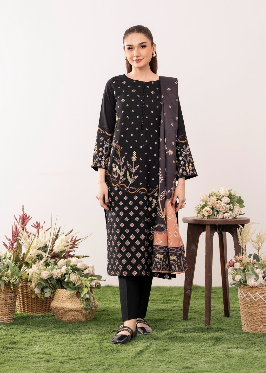 Sahibas By Mirza Ayeza Black Women 3pcs