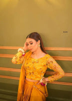 Anabiya Chandani Mari Gold musturd Women 3pcs