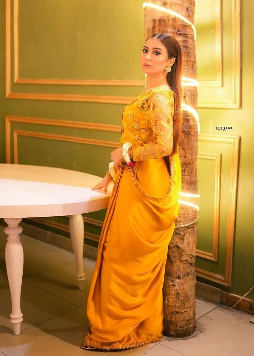 Anabiya Chandani Mari Gold musturd Women 3pcs