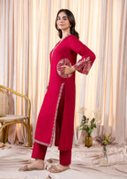Sahibas By Mirza Nile Maroon Women 2pcs