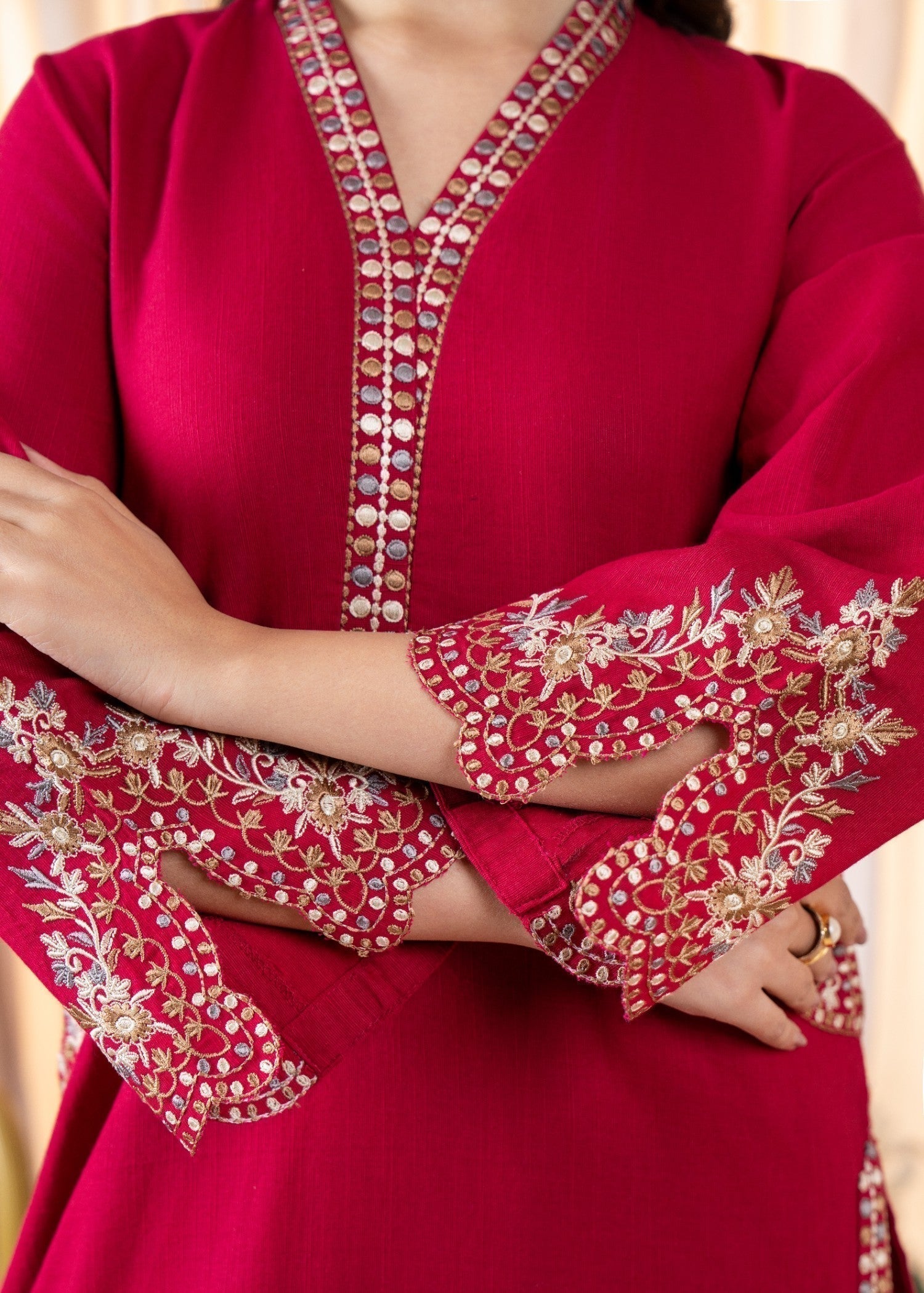Sahibas By Mirza Nile Maroon Women 2pcs