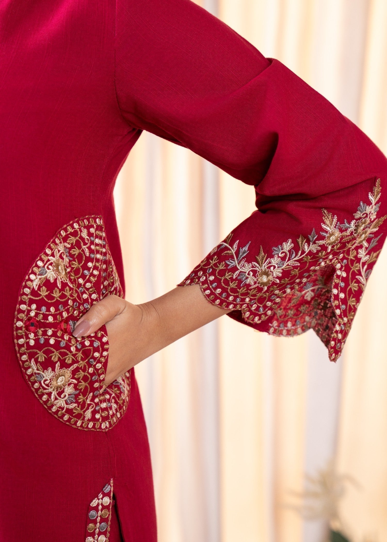 Sahibas By Mirza Nile Maroon Women 2pcs