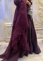 Anabiya Chandani Flora Plum Women 2pcs