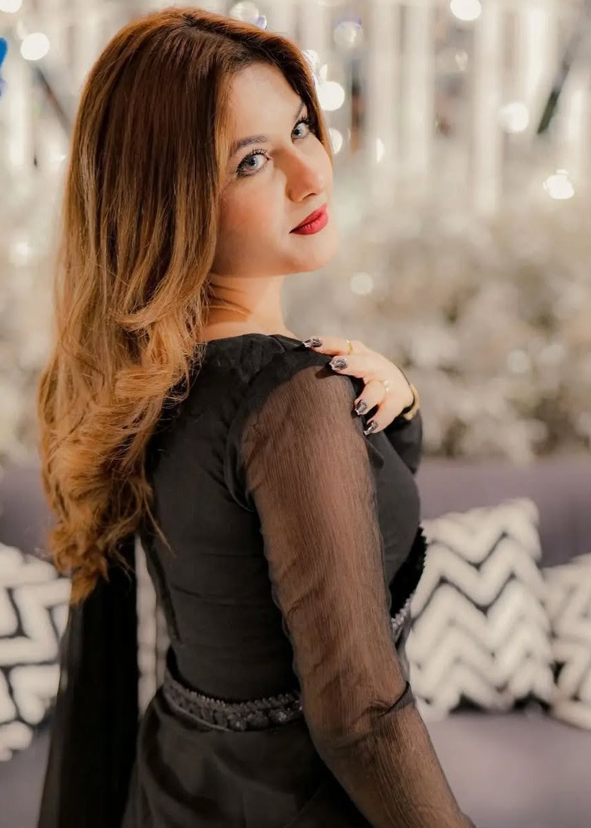 Anabiya Chandani Black Berry black Women 3pcs