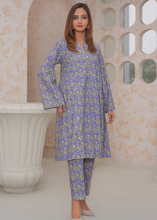 By-East Printed Suit In Khaddar Fabric Women 2pcs
