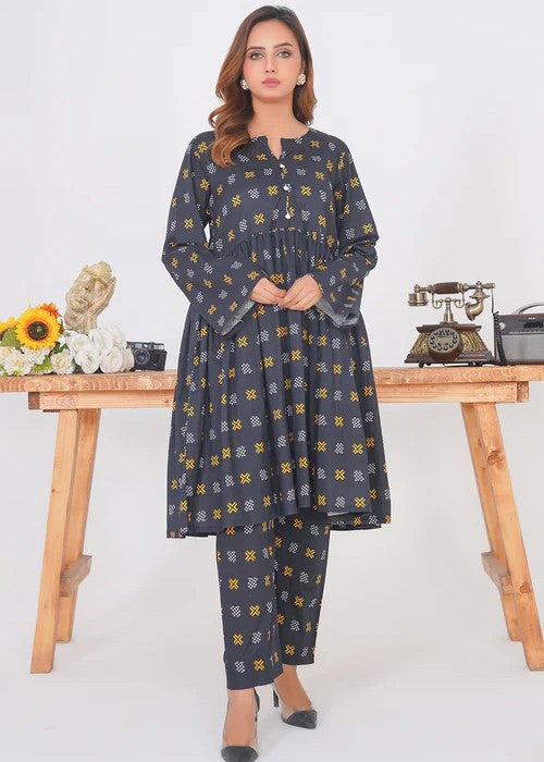 By-East Branded Khaddar Suit Printed Women 2pcs
