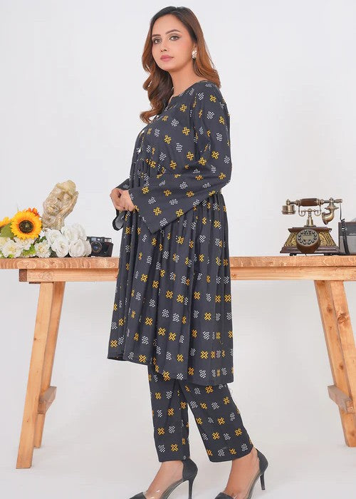 By-East Branded Khaddar Suit Printed Women 2pcs