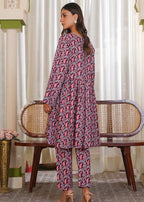 By-East Latest Khaddar Printed Suit Women 2pcs
