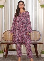 By-East Latest Khaddar Printed Suit Women 2pcs