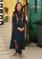Stitch Vibes Dark Navy Dress Women 2pcs