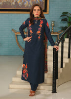 Stitch Vibes Dark Navy Dress Women 2pcs