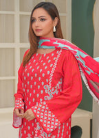 By-East Khaddar Suit In Printed Women 3pcs