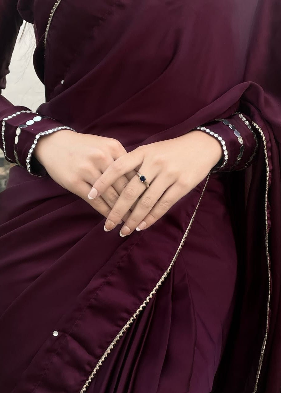 Anabiya Chandani Miran Plum Women 3pcs