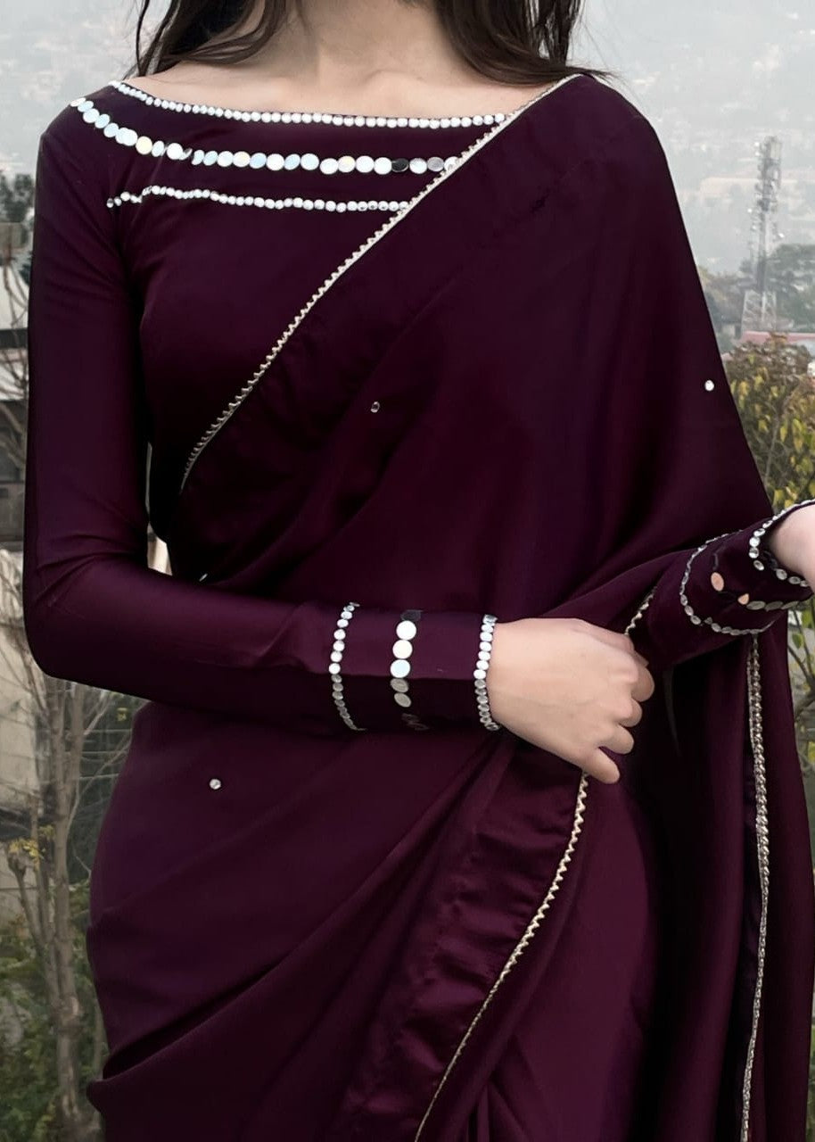 Anabiya Chandani Miran Plum Women 3pcs