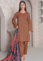 By-East Printed Khaddar Suit Women 3pcs